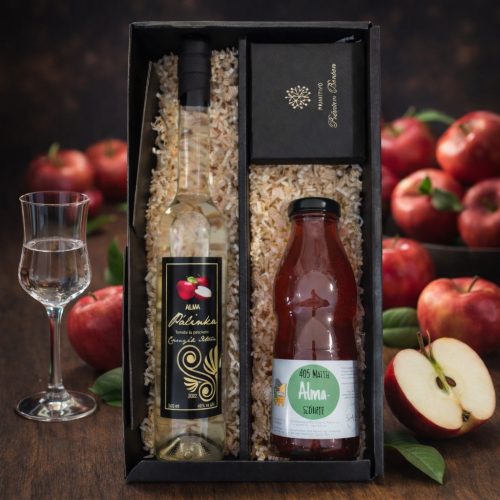 Alma pálinkás ajándékcsomag