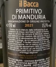 'Il Bacca' Primitivo di Manduria 2021 - Luccarelli