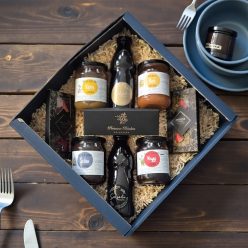   Prémium Lekvár és Szörp Ajándékcsomag Bonbonnal és Csokoládéval