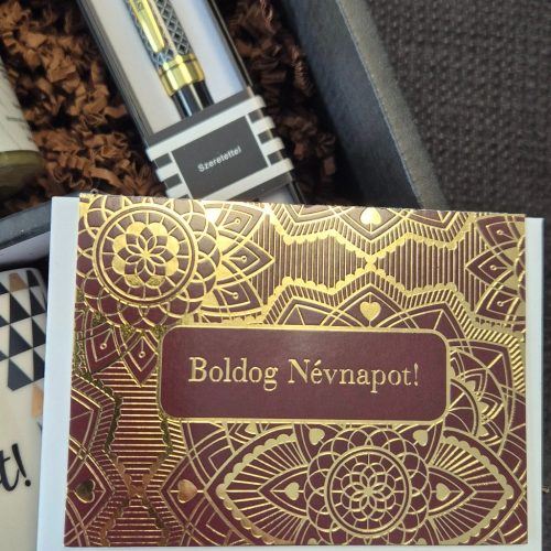 Pisztácia krémes névnapi ajándékcsomag