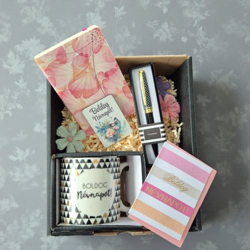 Virágos Névnapi Kényeztetés – Ajándékcsomag Nőknek