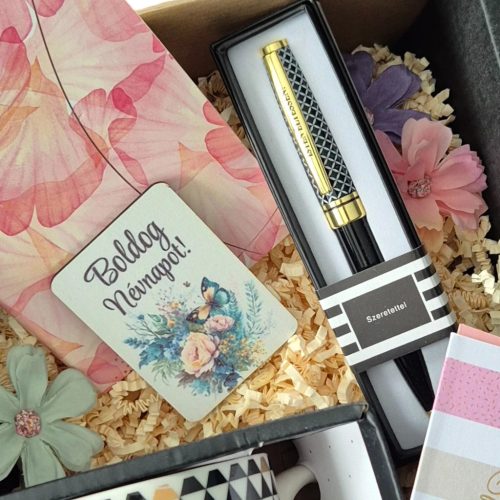 Virágos Névnapi Kényeztetés – Ajándékcsomag Nőknek