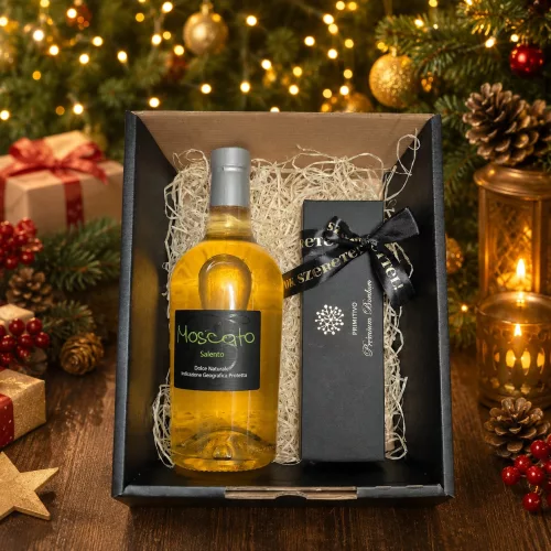Moscato édes bor bonbonnal