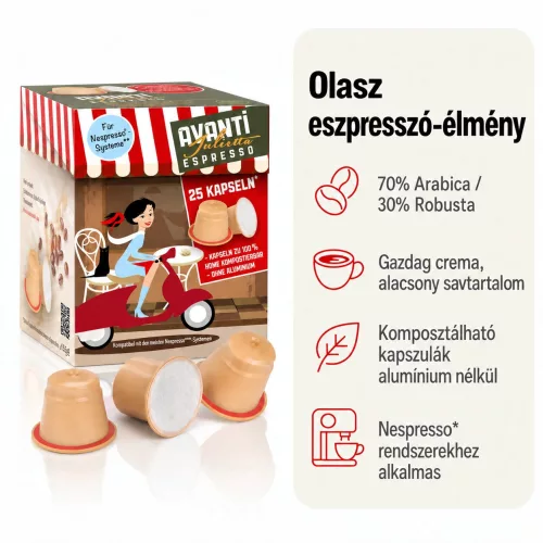Avanti Julietta Espresso kapszulás