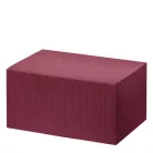 Elegáns 6 palackos borosdoboz - bordó