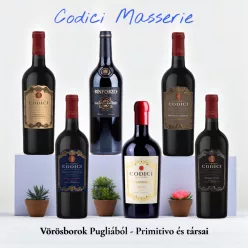 Codici Masserie vörösbor csomag