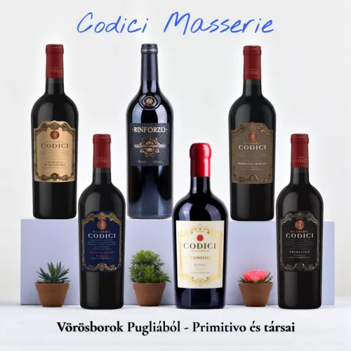 Codici Masserie vörösbor csomag