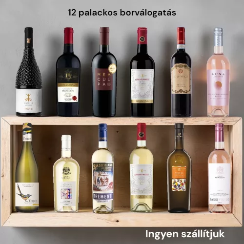 Tavaszi borválogatás - 12 palack