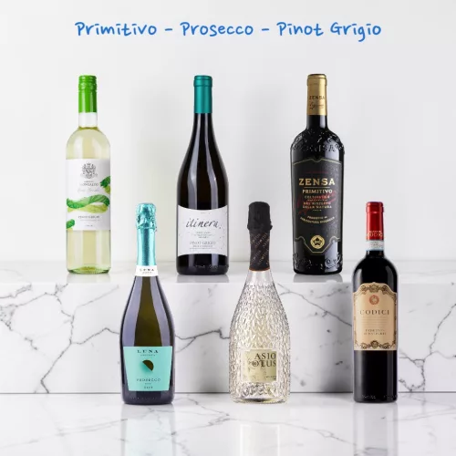 Primitivo - Prosecco - Pinot Grigio válogatás