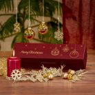 Karácsonyi 1-es borosdoboz bordó 