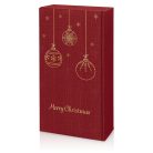 Karácsonyi 2-es borosdoboz bordó 