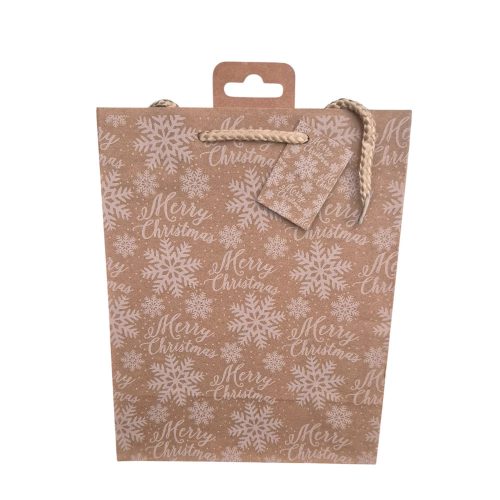 Hópelyhes karácsonyi ajándéktasak