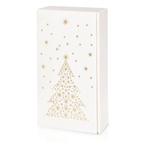 Prémium karácsonyi borosdoboz fehér