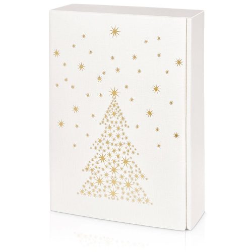 Prémium karácsonyi borosdoboz fehér