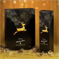 Karácsonyi borosdoboz szarvassal