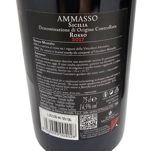 Ammasso Rosso Sicilia DOC válogatás – exkluzív évjáratokban