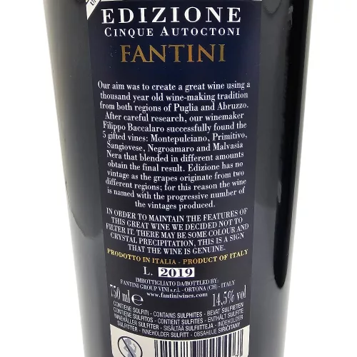 Fantini Edizione Cinque Autoctoni – 4 évjáratos válogatás