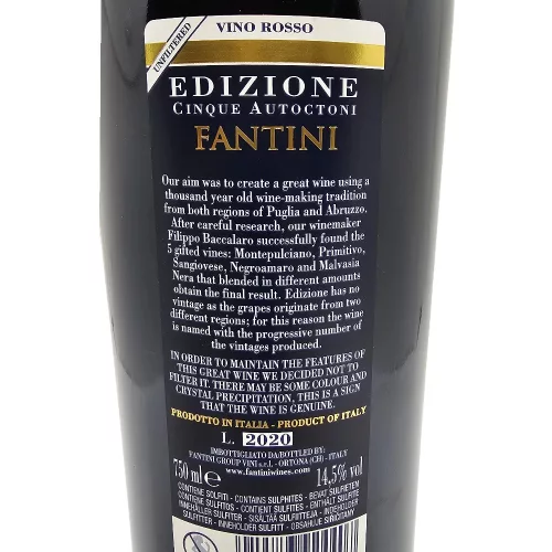 Fantini Edizione Cinque Autoctoni – 4 évjáratos válogatás