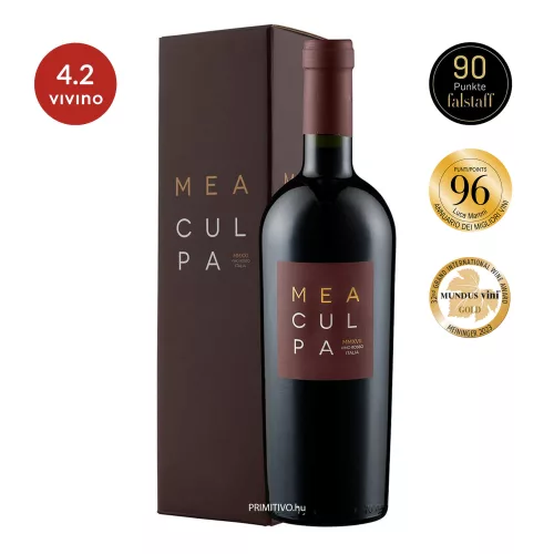 Mea Culpa vörösbor - Cantine Minini – díszdobozban