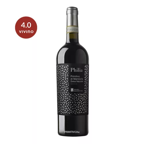 Philia Primitivo di Manduria édes vörösbor